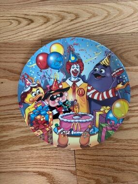 McDonald's Birthday Party Plate